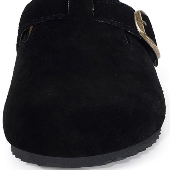 Womens Suede Clogs (8#) - Picture 4 of 8